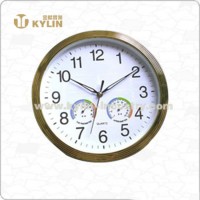 China high quality durable wall weather station clock