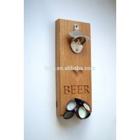 new personalised bar decor wood beer bottle openers with wall fittings